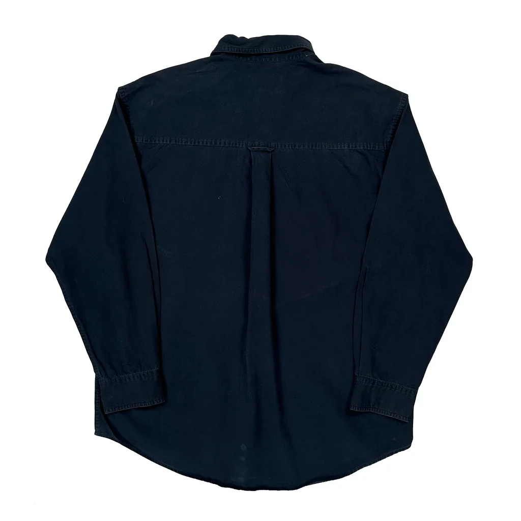 Chaps Ralph Lauren Shirt - Large Navy Cotton - Image 2