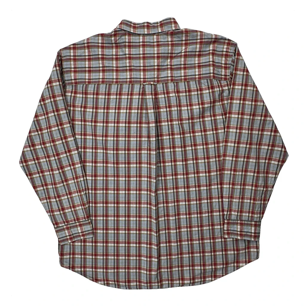 Chaps Ralph Lauren Checked Shirt - XL Red Cotton - Image 2
