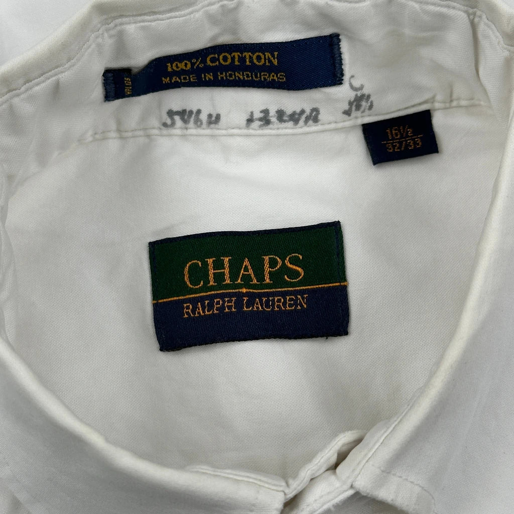 Chaps Ralph Lauren Shirt - Large White Cotton - Image 3