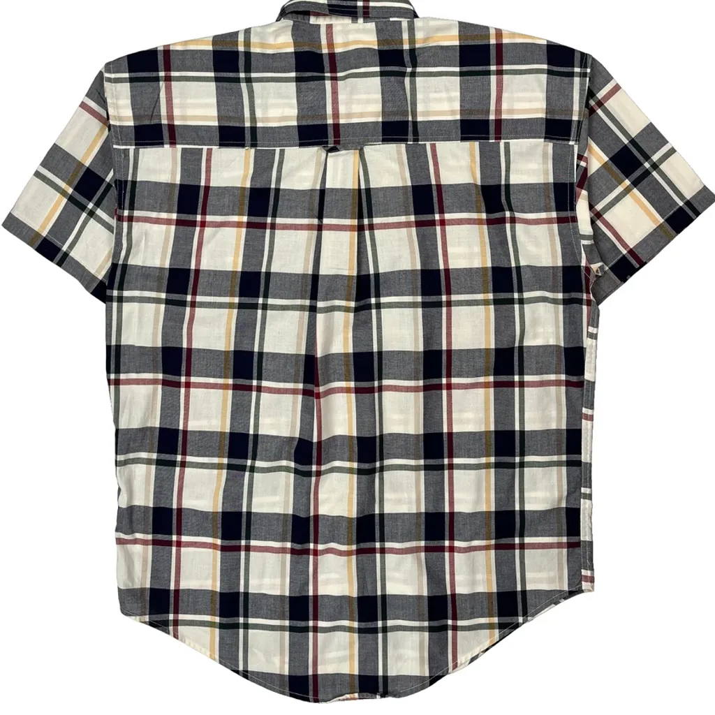 Chaps Ralph Lauren Checked Short Sleeve Shirt - Large Multicoloured Cotton - Image 6