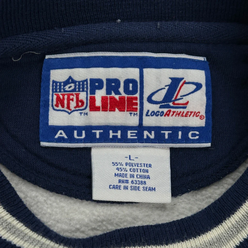 Chargers Logo Athletics Nfl Sweatshirt - Large Grey Polyester Blend - Image 3