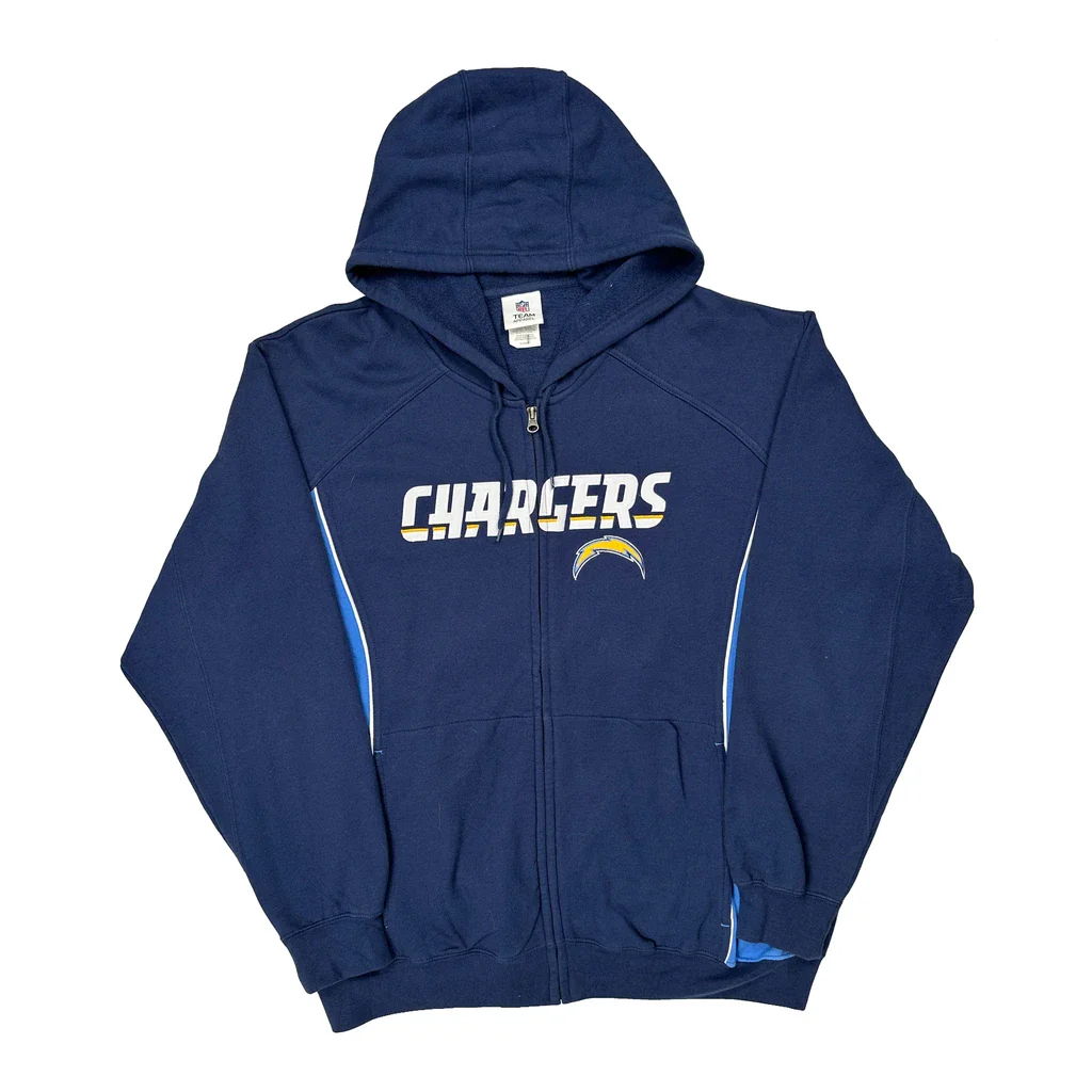 Chargers Nfl Hoodie - XL Blue Cotton - Image 2