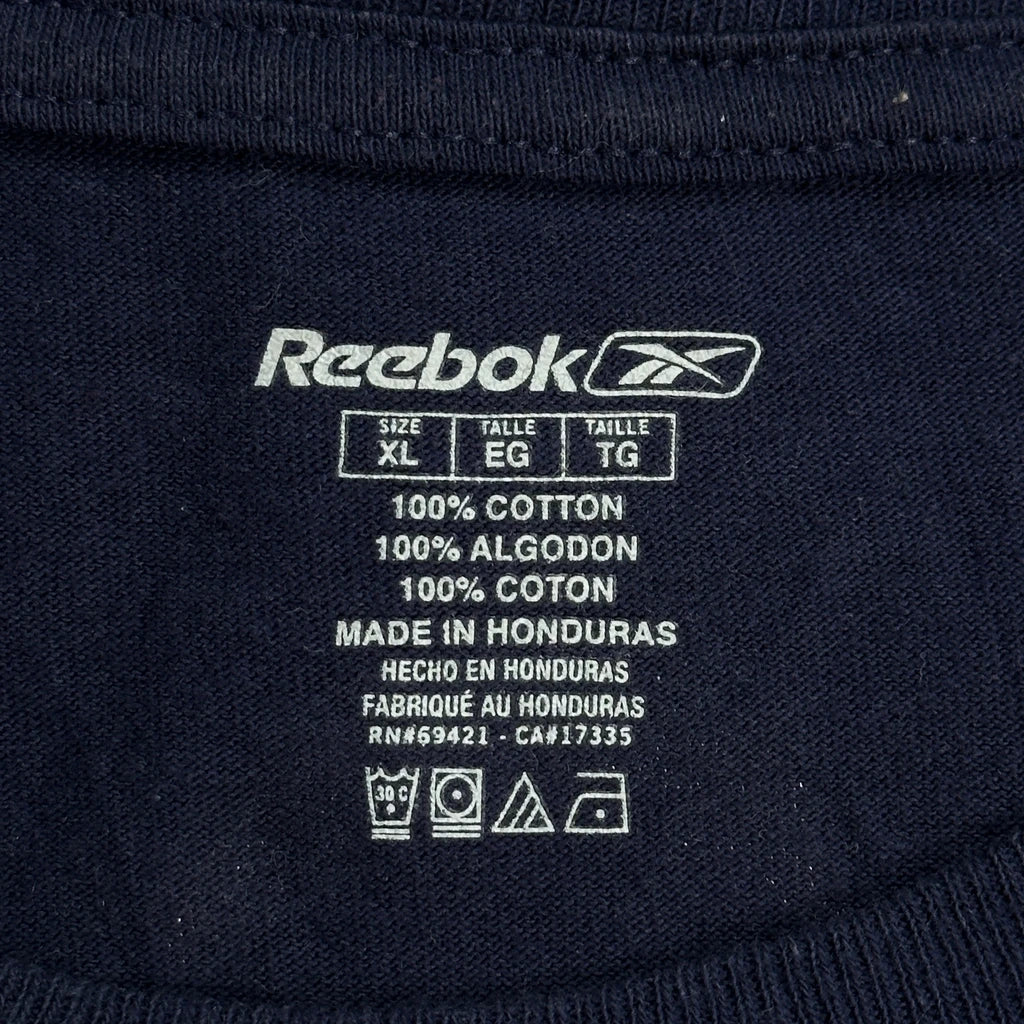 Chargers Reebok Nfl T-Shirt - XL Navy Cotton - Image 3