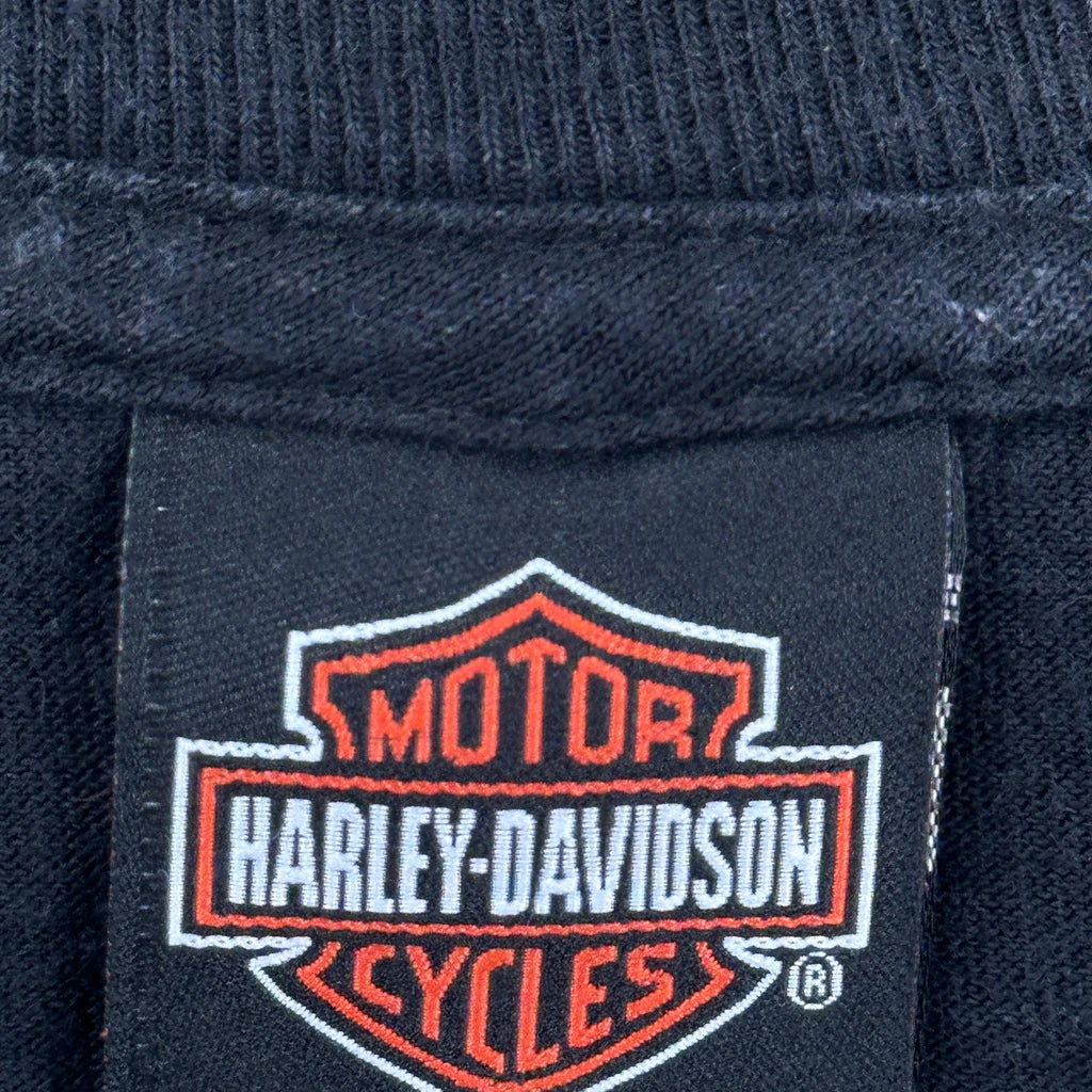Charlotte Harley Davidson Graphic T-Shirt - Medium Black Cotton - Image 4