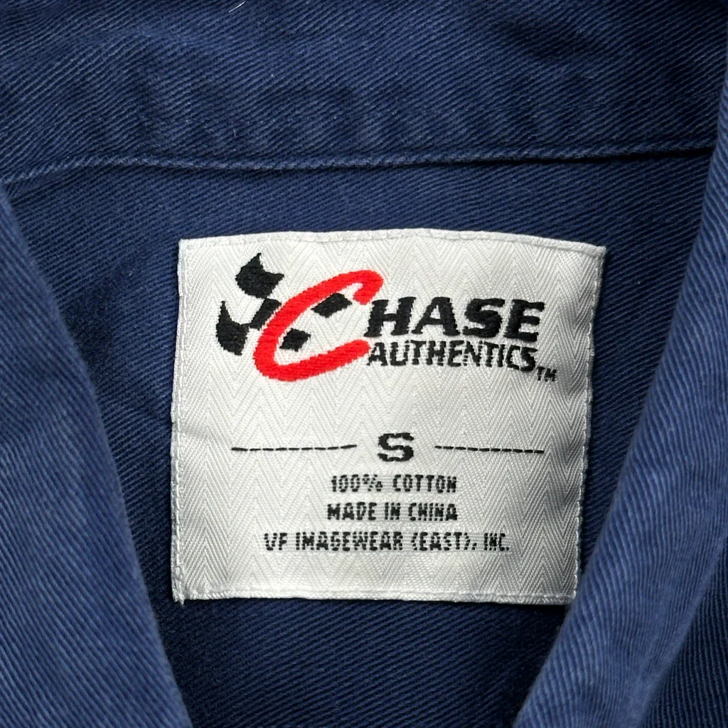 Chase Authentics Short Sleeve Shirt - Small Blue Cotton - Image 3