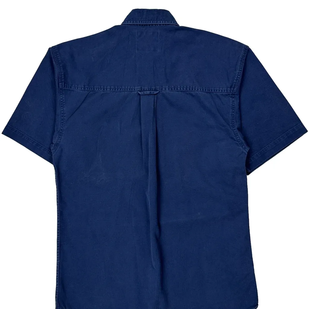 Chase Authentics Short Sleeve Shirt - Small Blue Cotton - Image 6