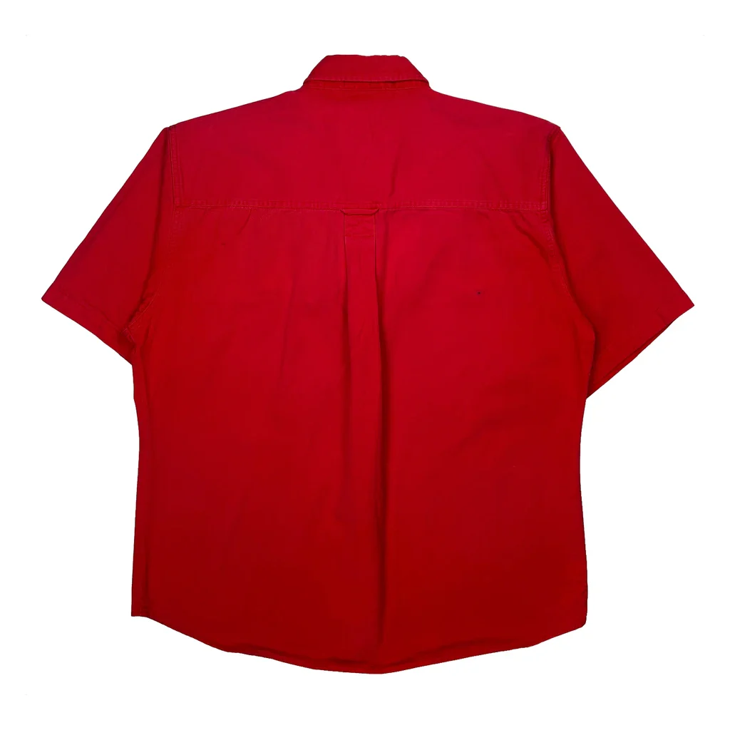 Chase Authentics Nascar Short Sleeve Shirt - Large Red Cotton - Image 2