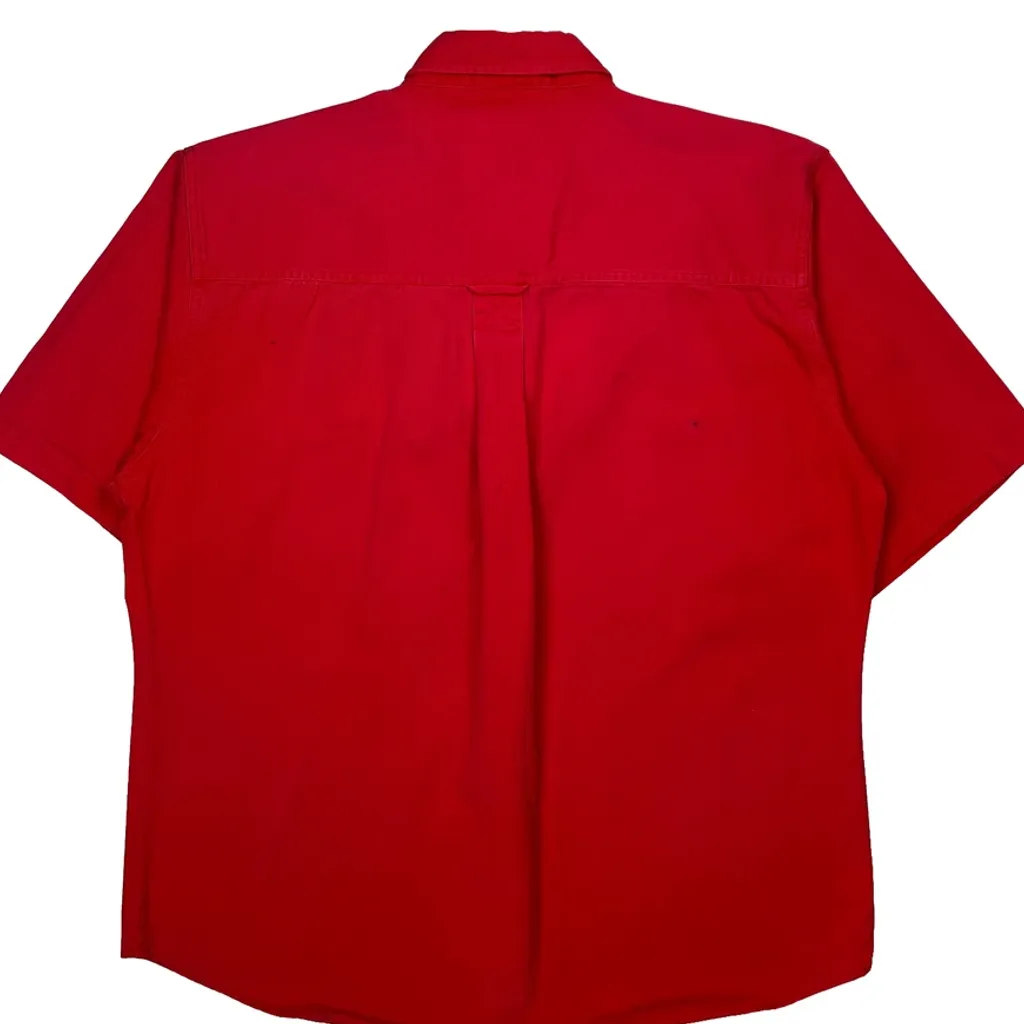 Chase Authentics Nascar Short Sleeve Shirt - Large Red Cotton - Image 7