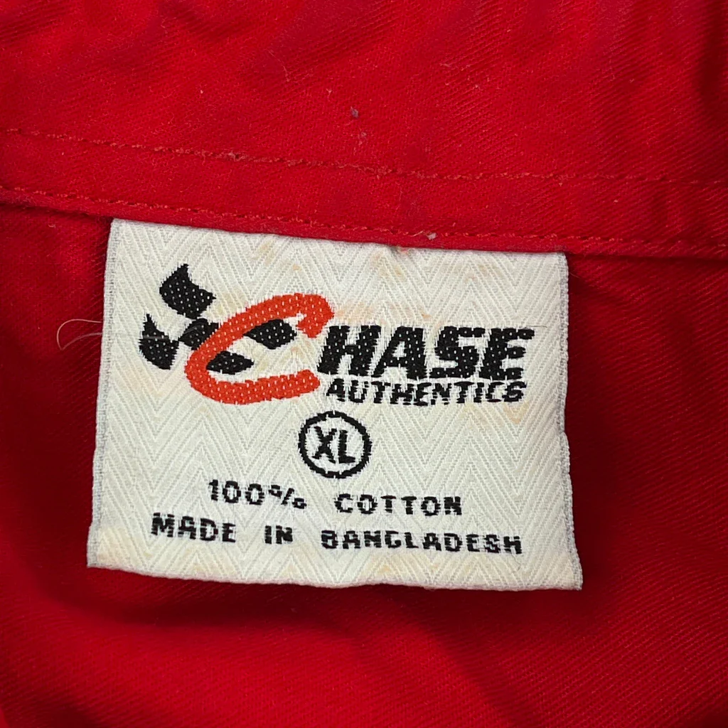 Chase Authentics Short Sleeve Shirt - XL Red Cotton - Image 3