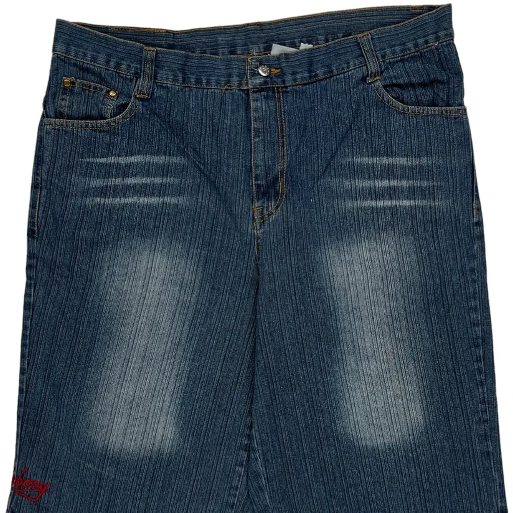 Checkered Pocket Billabong Baggy Denim Shorts - 38W 12L Blue Denim - Image 10