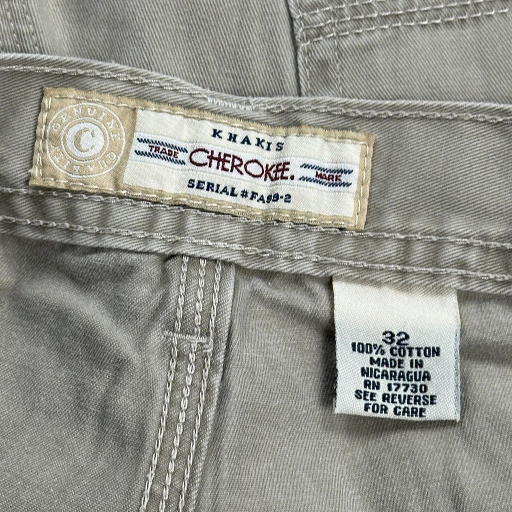 Cherokee Cargo Shorts - 30W 10L Beige Cotton - Image 6