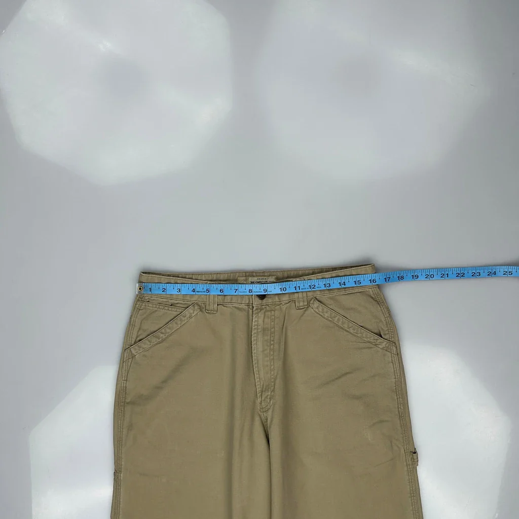 Cherokee Cargo Trousers - 32W 32L Khaki Cotton - Image 3