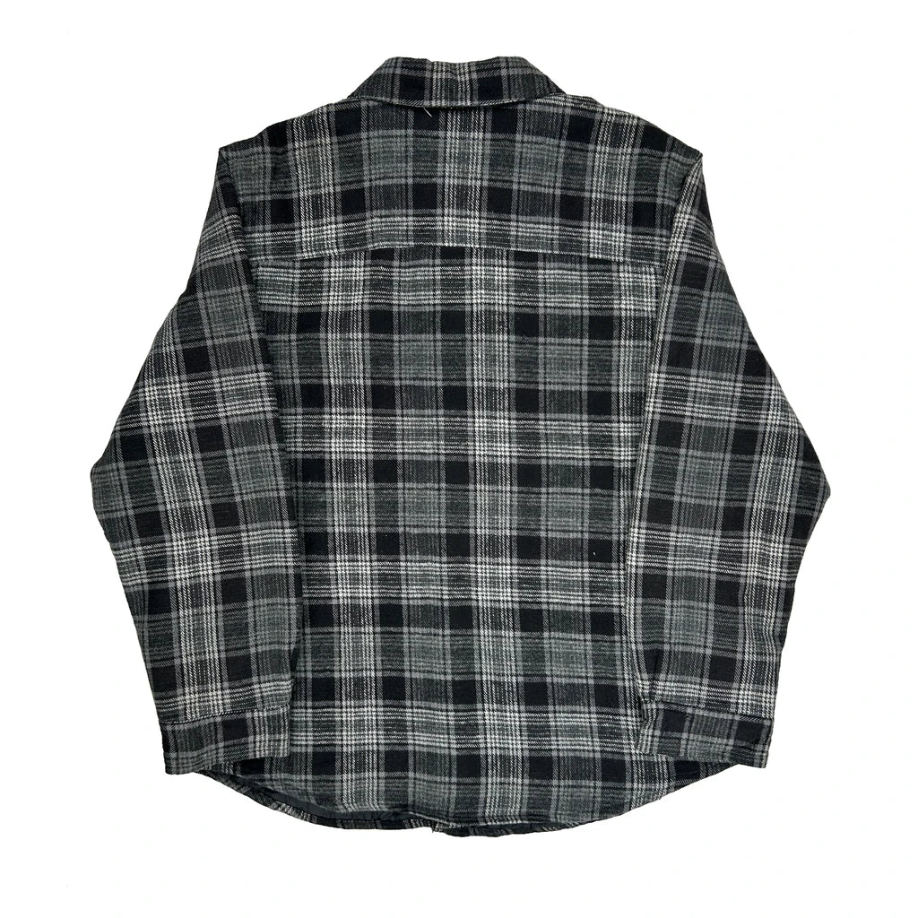 Cherokee Checked Flannel Shirt - XL Grey Cotton - Image 2
