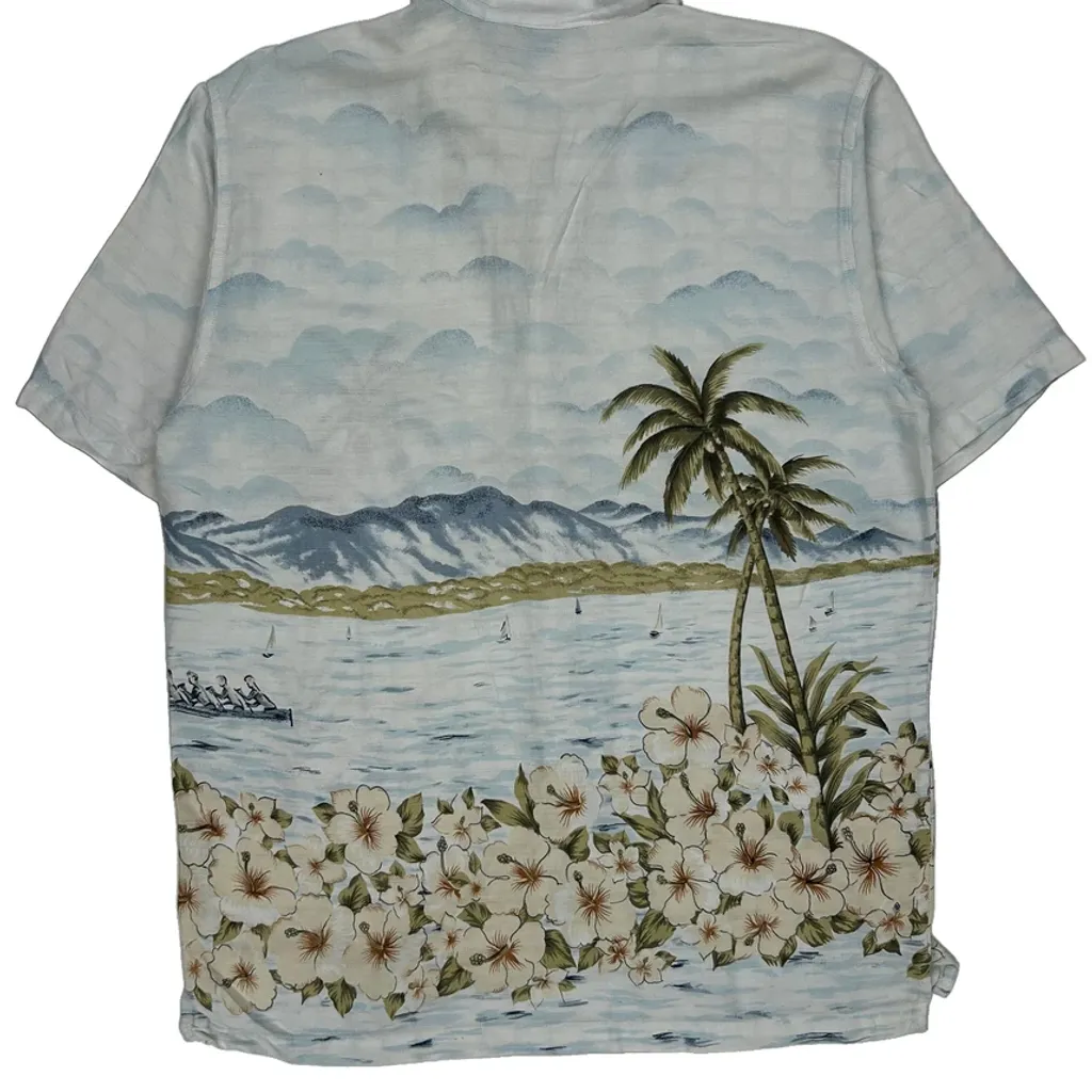 Cherokee Floral Hawaiian Shirt - Large Multicoloured Cotton Blend - Image 7