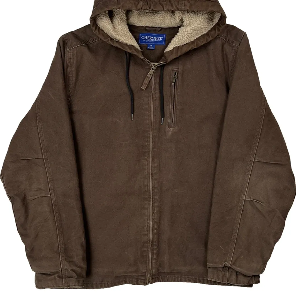 Cherokee Workwear Jacket - Medium Brown Cotton - Image 5