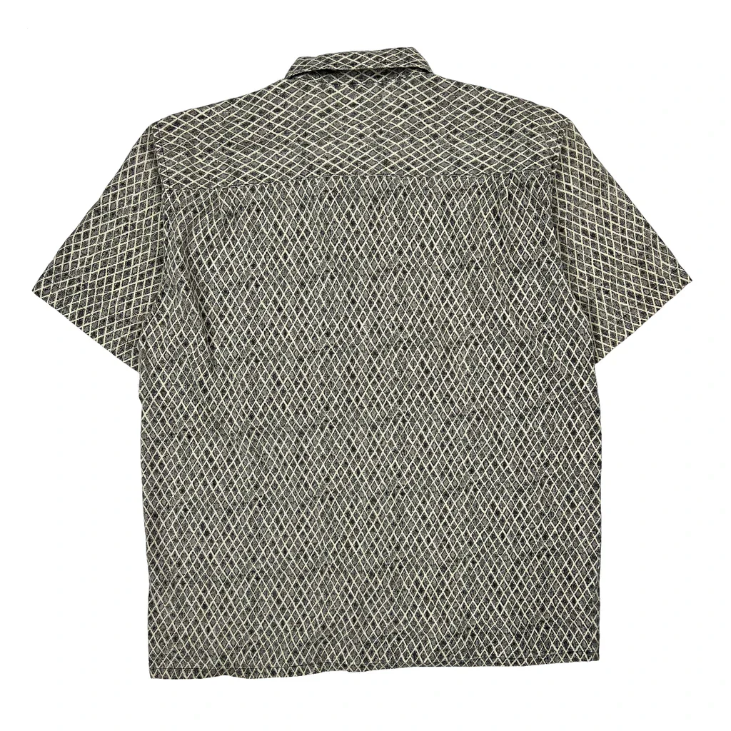 Cherokee Short Sleeve Shirt - Large Gray Cotton - Image 2