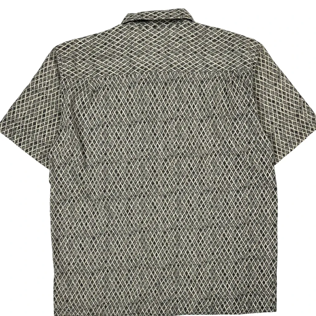 Cherokee Short Sleeve Shirt - Large Gray Cotton - Image 6
