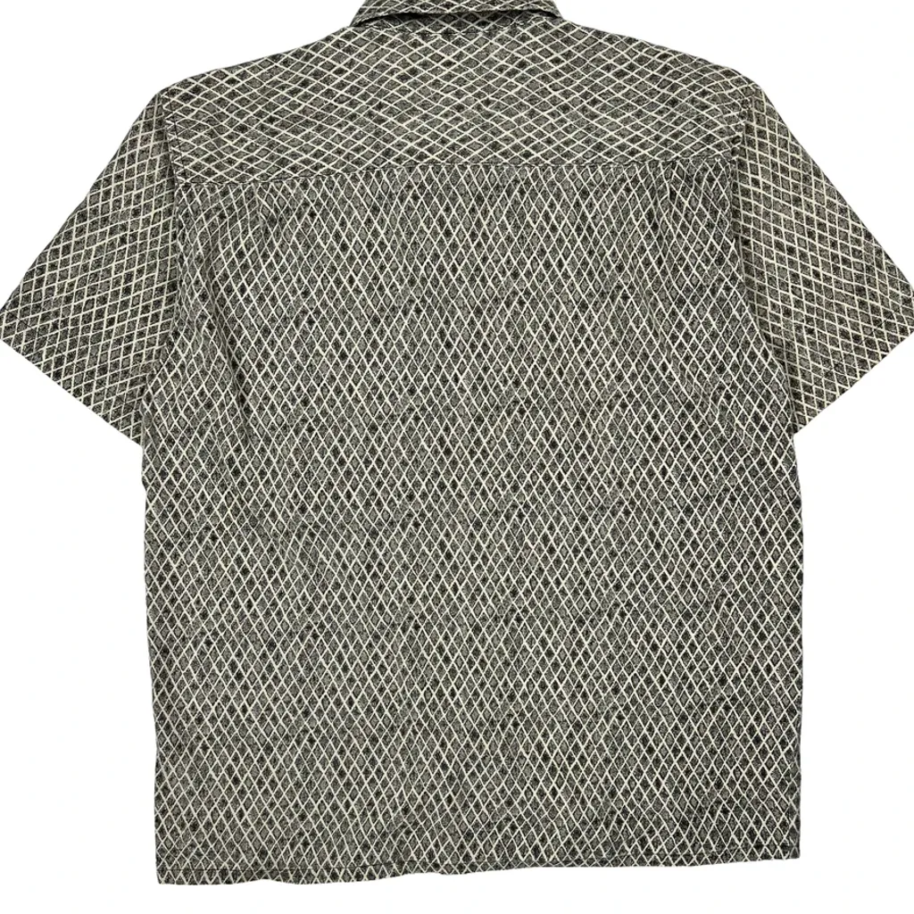 Cherokee Short Sleeve Shirt - Large Gray Cotton - Image 7