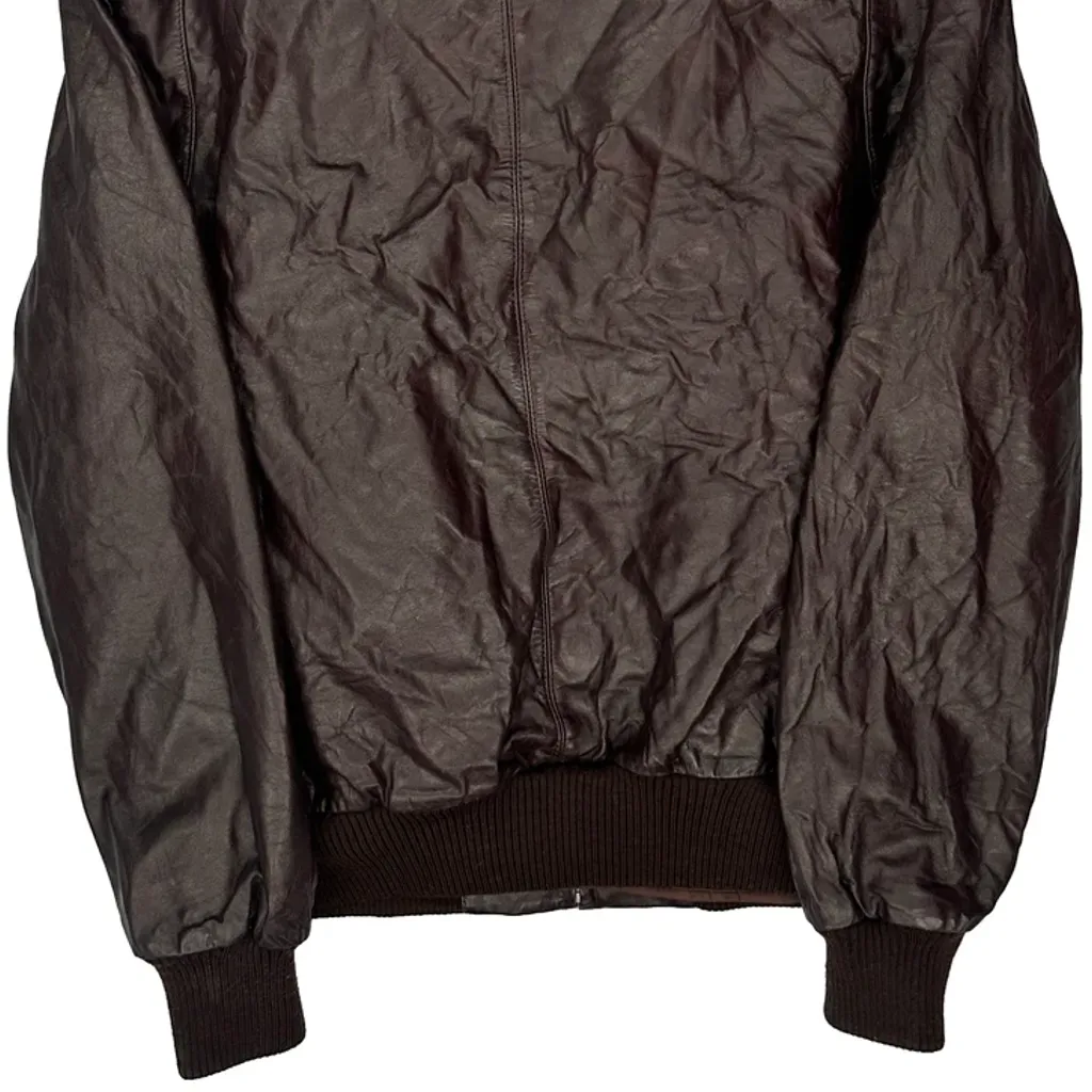 Chessking Leather Jacket - Medium Brown Leather - Image 7