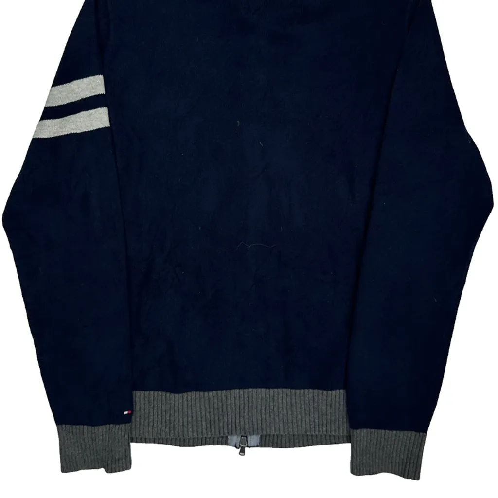 Chest Patch Tommy Hilfiger Track Jacket - Large Navy Cotton - Image 9