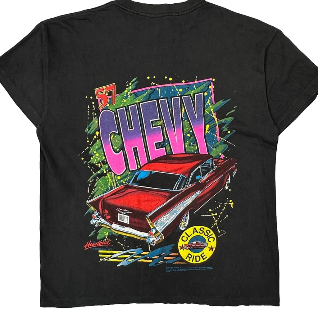 Chevy Ssi Single Stitch T-Shirt - XL Black Cotton - Image 7