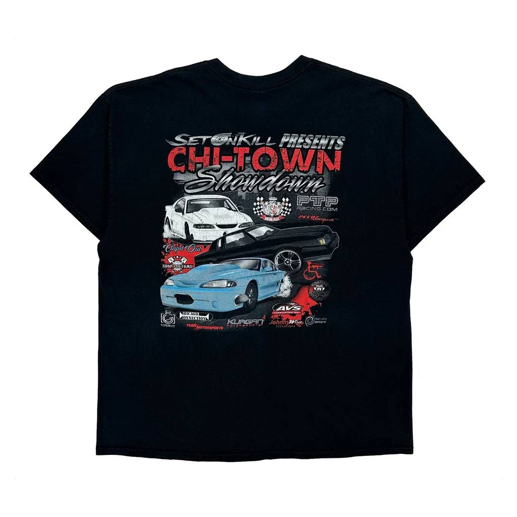 Chi-Town Showdown Gildan Graphic T-Shirt - XL Black Cotton - Image 2