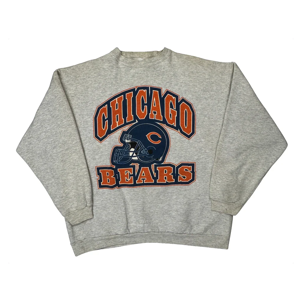 Chicago Bears Logo 7 Nfl Sweatshirt - XL Grey Cotton