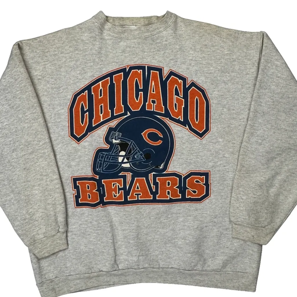 Chicago Bears Logo 7 Nfl Sweatshirt - XL Grey Cotton - Image 5