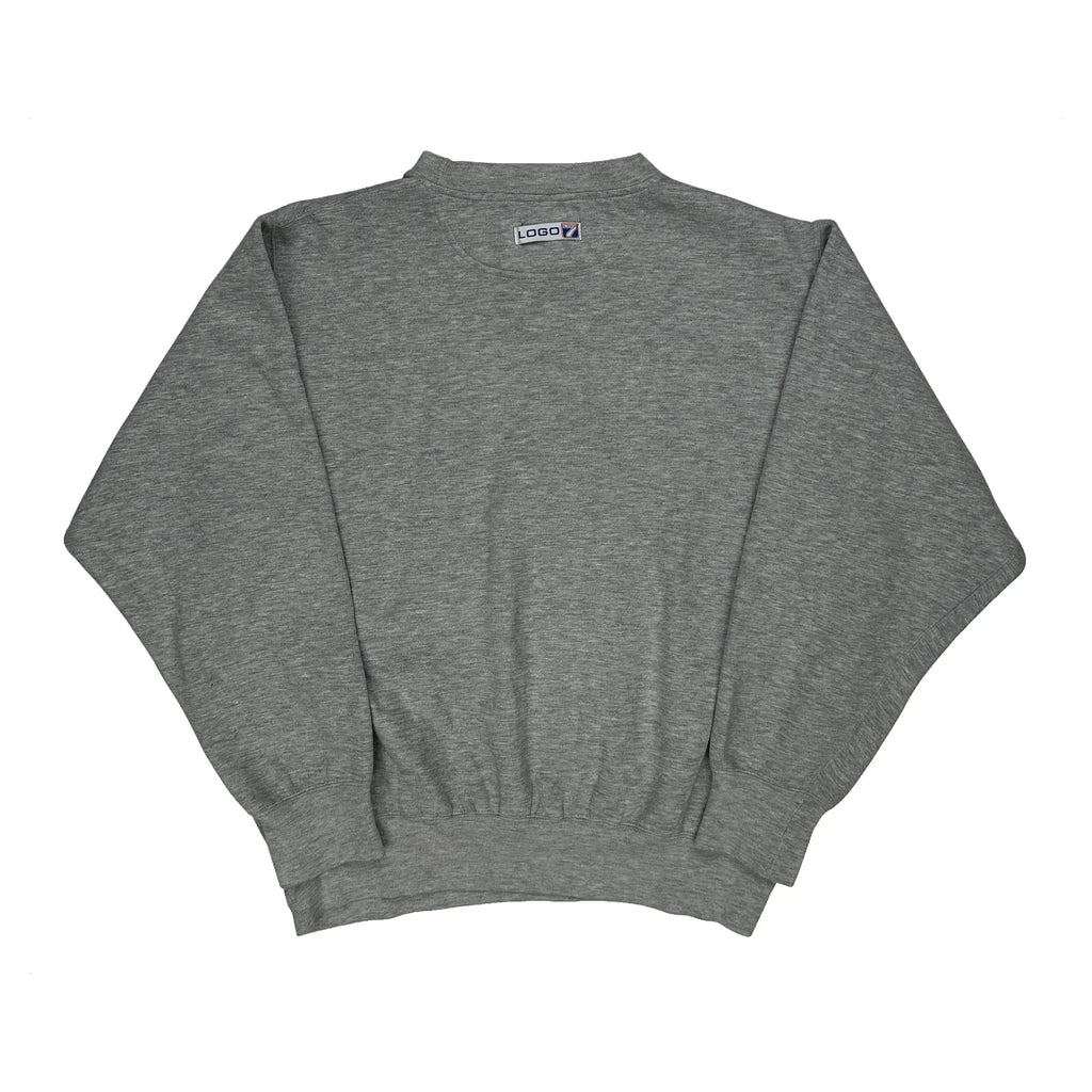 Chicago Bears Logo Athletics Graphic Sweatshirt - Large Grey Cotton Blend - Image 2