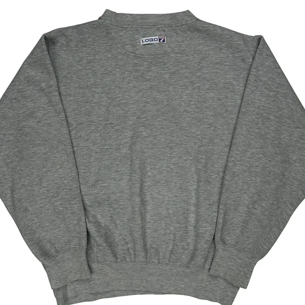 Chicago Bears Logo Athletics Graphic Sweatshirt - Large Grey Cotton Blend - Image 7