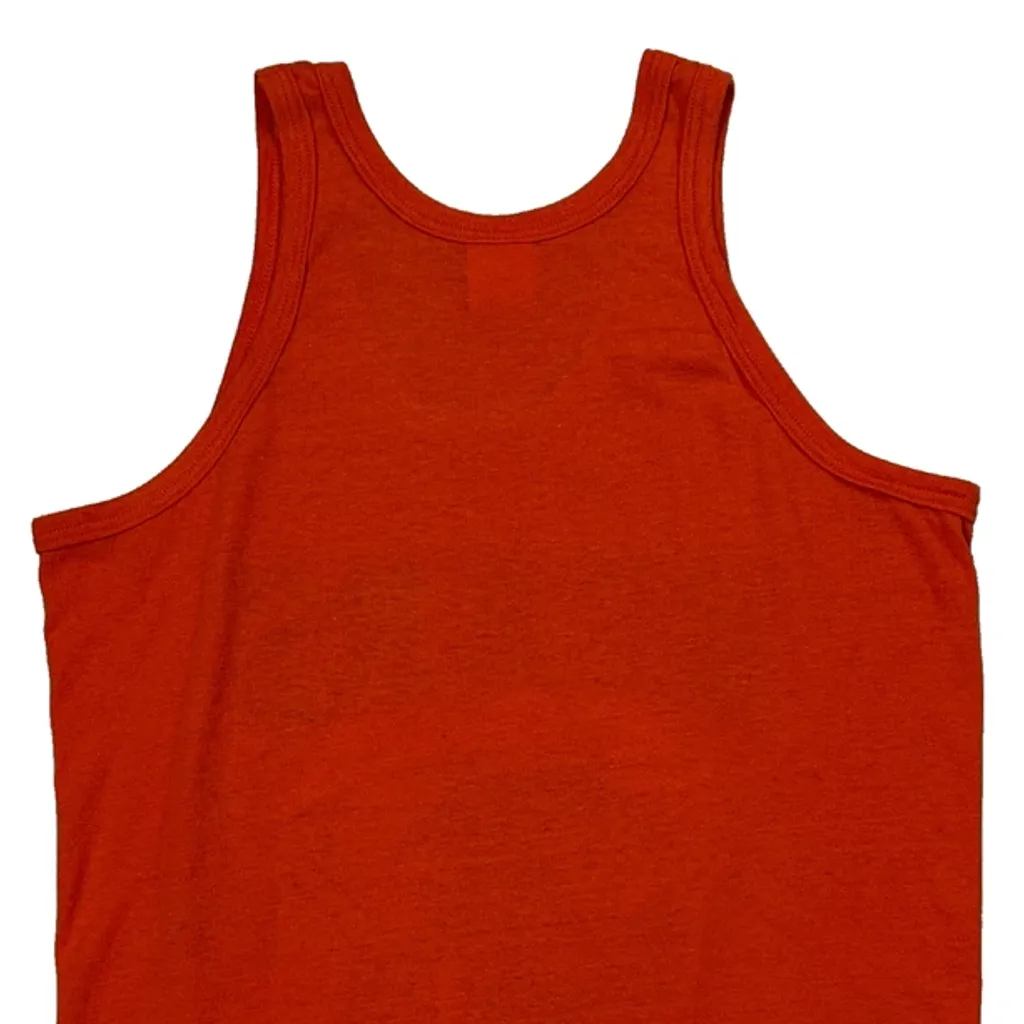 Chicago Bears Logo Athletics Nfl Vest - Large Orange Cotton - Image 6