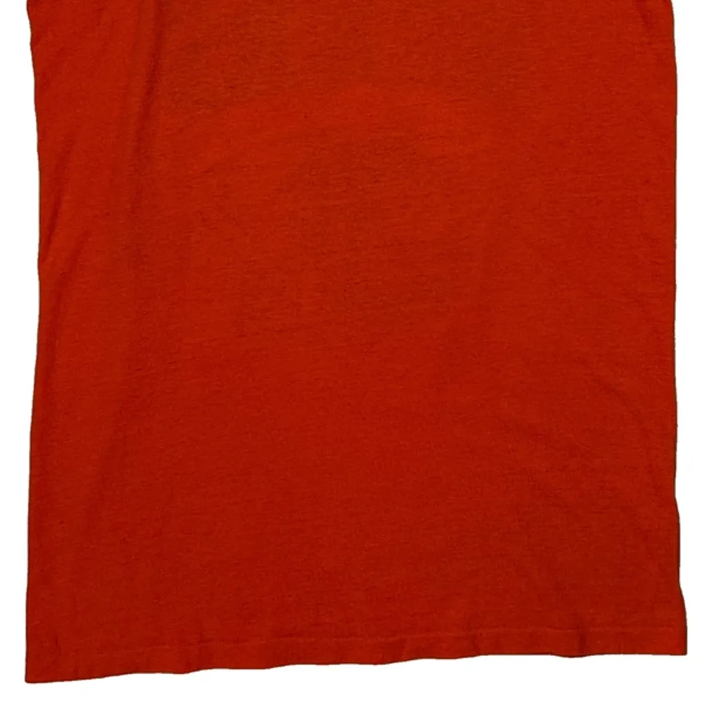 Chicago Bears Logo Athletics Nfl Vest - Large Orange Cotton - Image 7