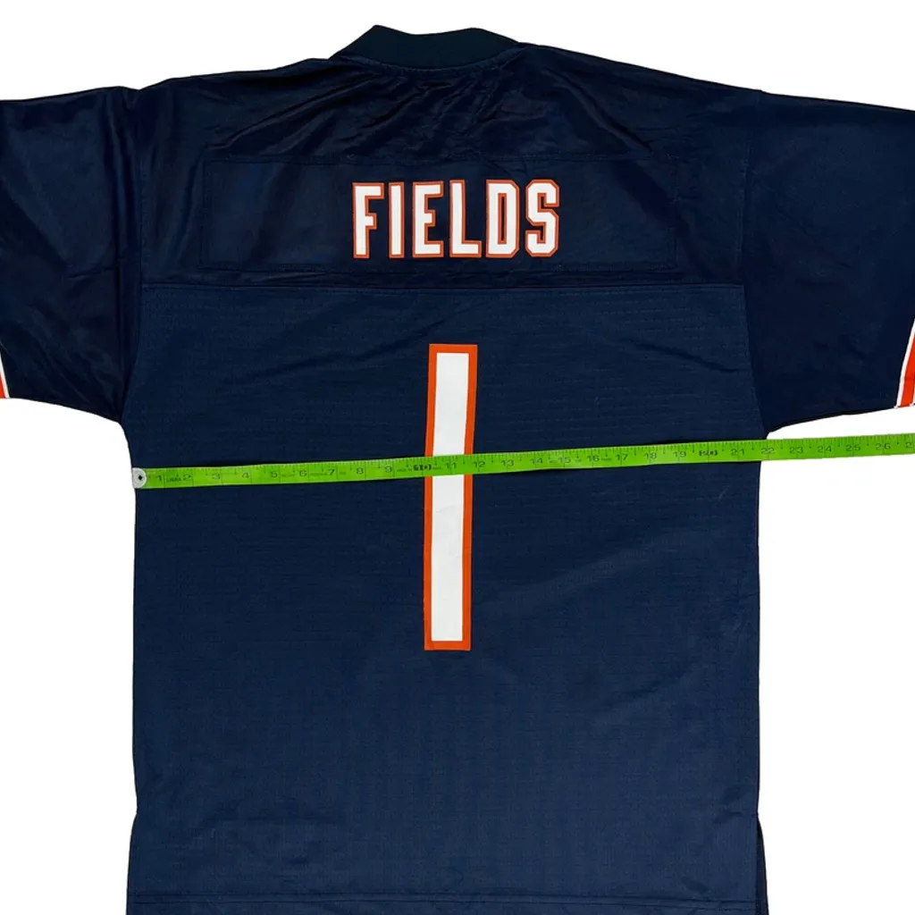 Chicago Bears Nfl Football Jersey - Large Navy Polyester - Image 6
