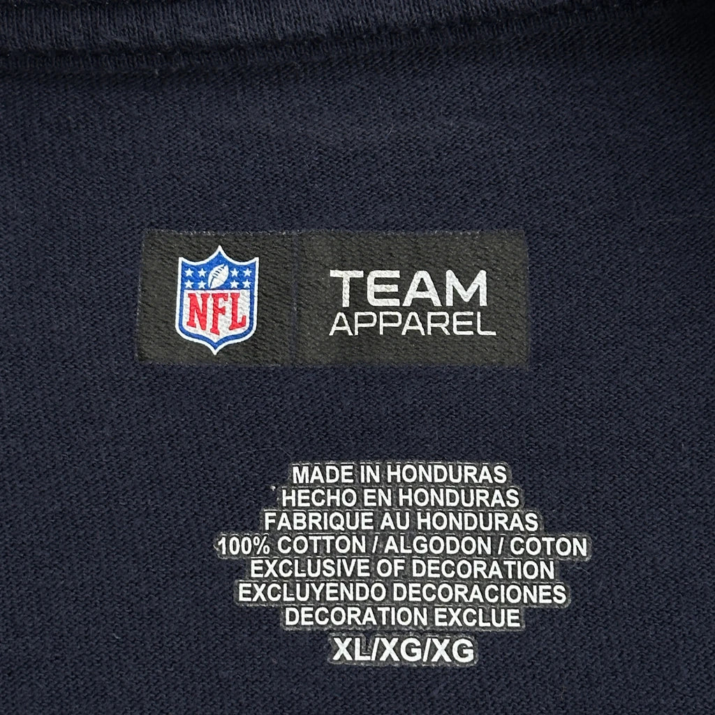 Chicago Bears Nfl Football Long Sleeve T-Shirt - XL Navy Cotton - Image 3