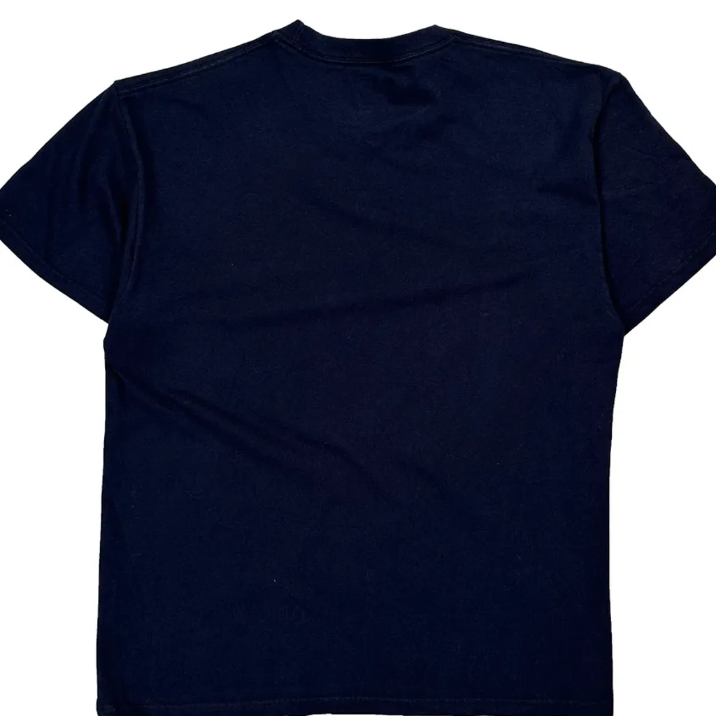 Chicago Bears Nfl T-Shirt - Large Navy Cotton - Image 6