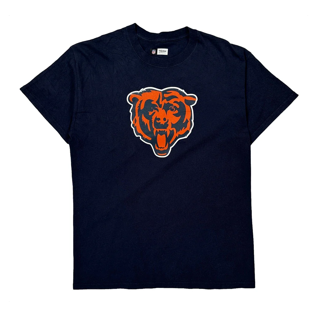 Chicago Bears Nfl T-Shirt - Medium Navy Cotton