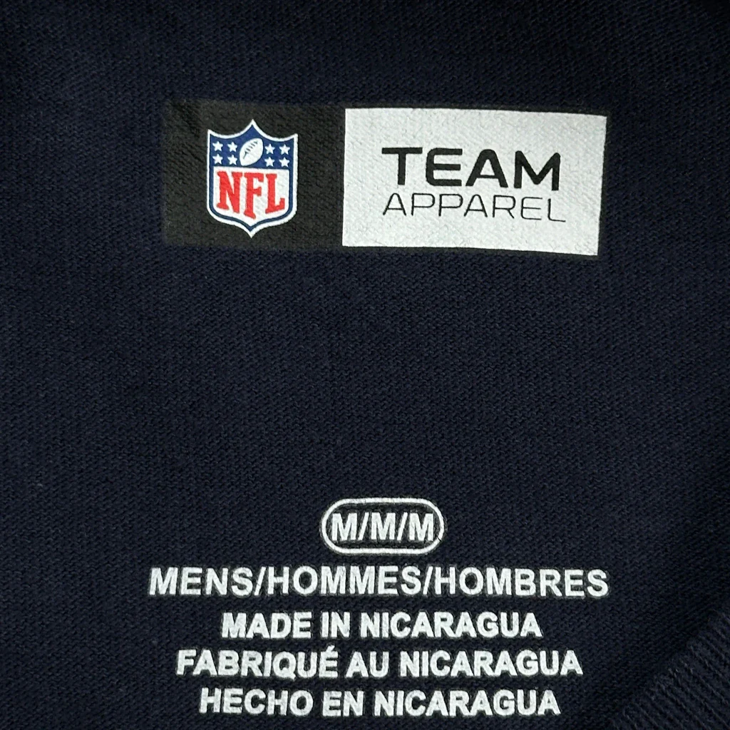 Chicago Bears Nfl T-Shirt - Medium Navy Cotton - Image 3