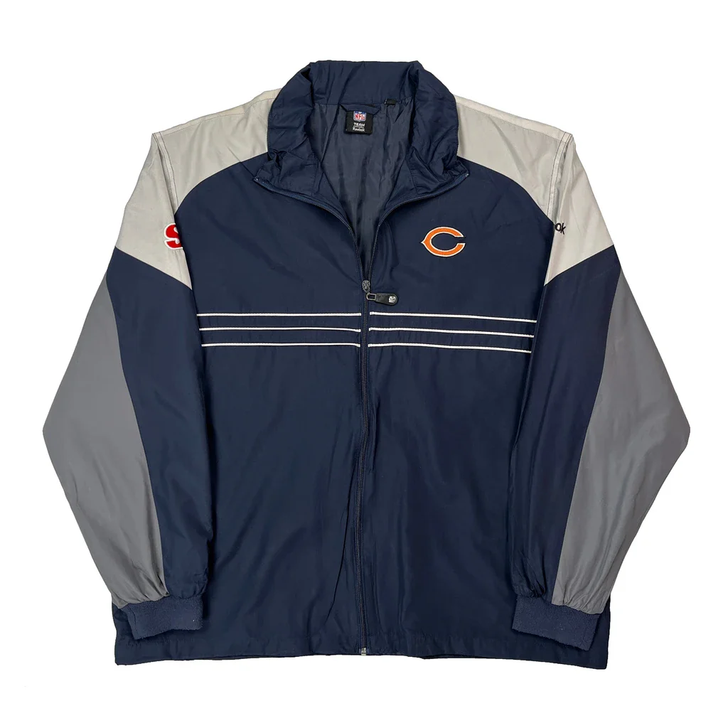 Chicago Bears Reebok Windbreaker - XL Navy Polyester
