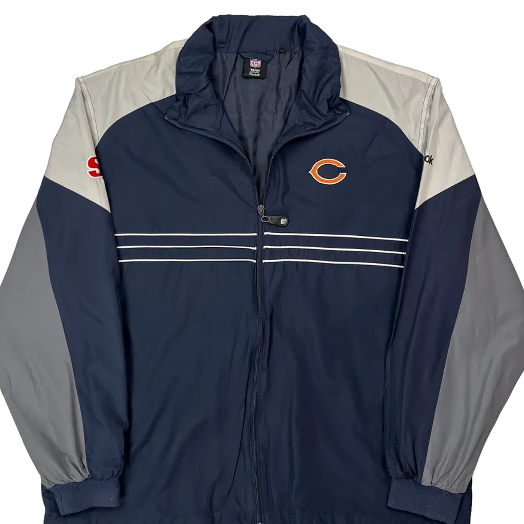 Chicago Bears Reebok Windbreaker - XL Navy Polyester - Image 5