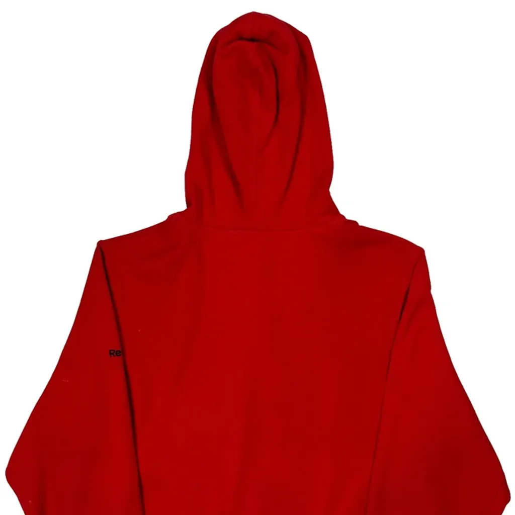 Chicago Blackhawks Reebok Graphic Hoodie - Medium Red Cotton Blend - Image 7