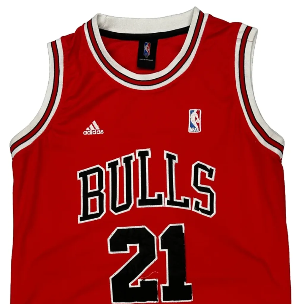 Chicago Bulls Adidas #21 Butler Jersey - Medium Red Polyester - Image 4