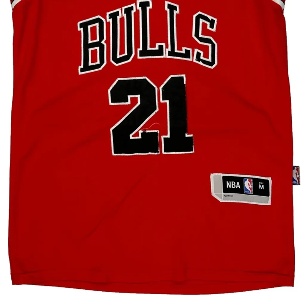 Chicago Bulls Adidas #21 Butler Jersey - Medium Red Polyester - Image 5
