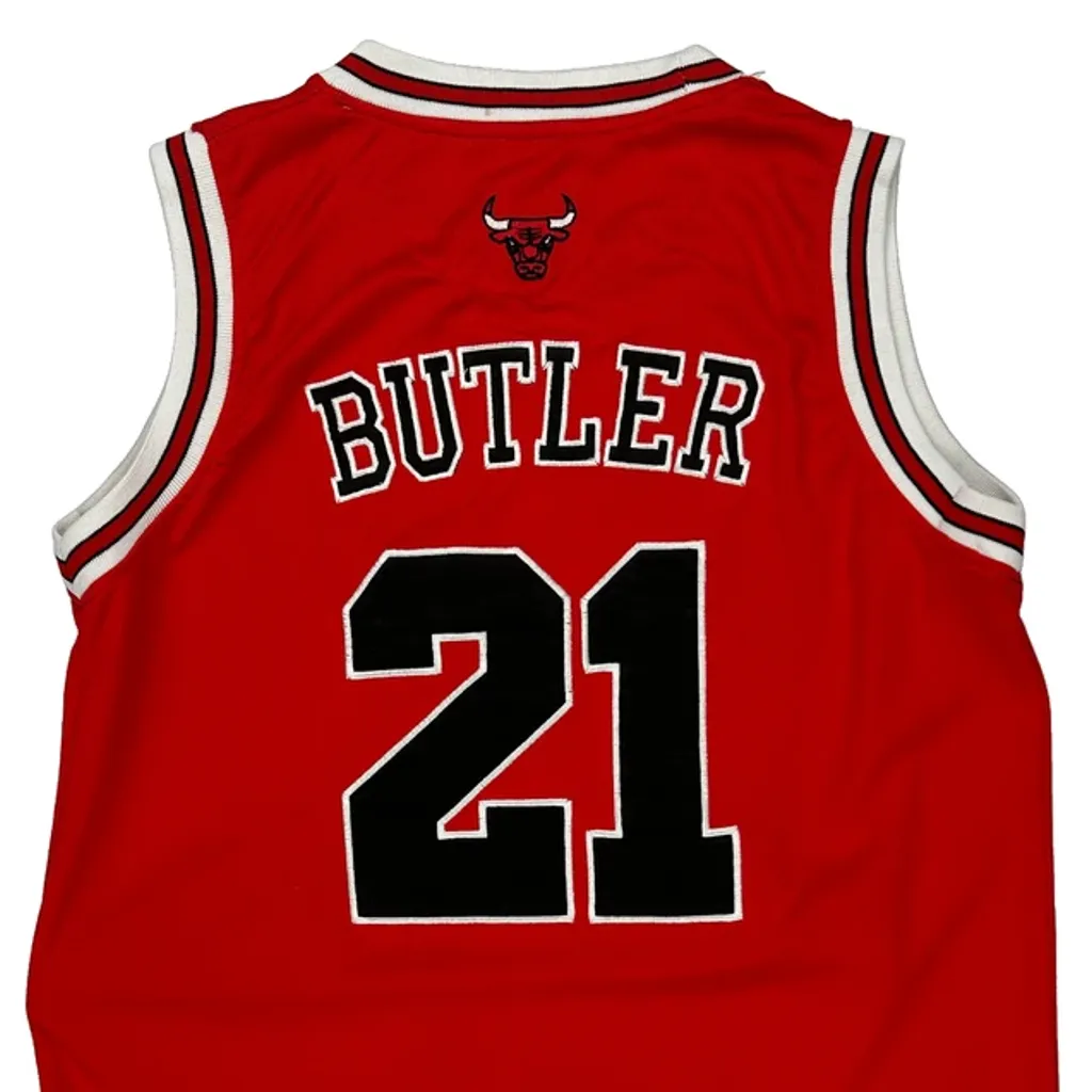 Chicago Bulls Adidas #21 Butler Jersey - Medium Red Polyester - Image 6