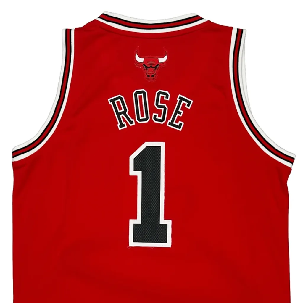 Chicago Bulls Adidas Nba Jersey - Medium Red Polyester - Image 6