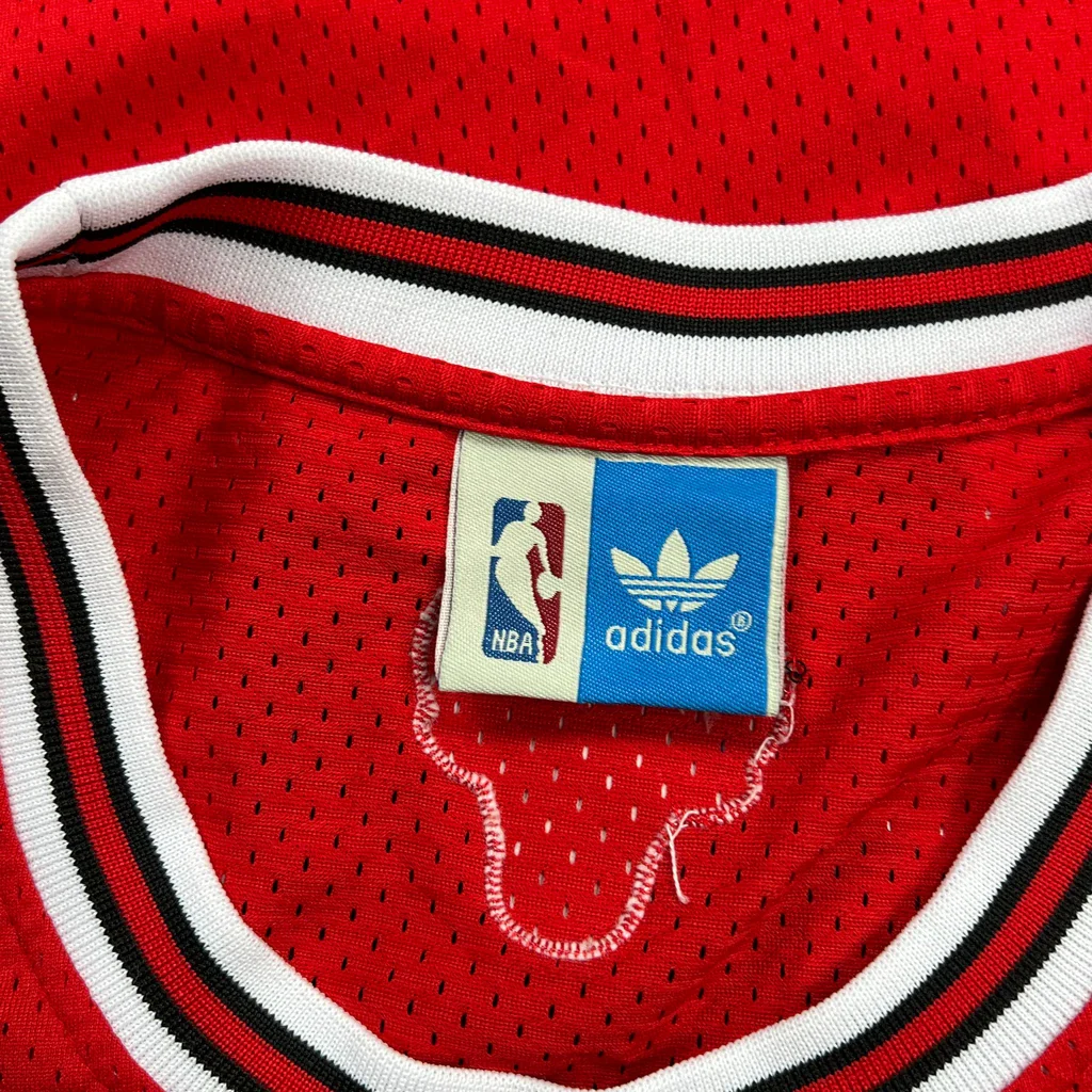 Chicago Bulls Adidas #91 Rodman Jersey - XL Red Polyester - Image 3