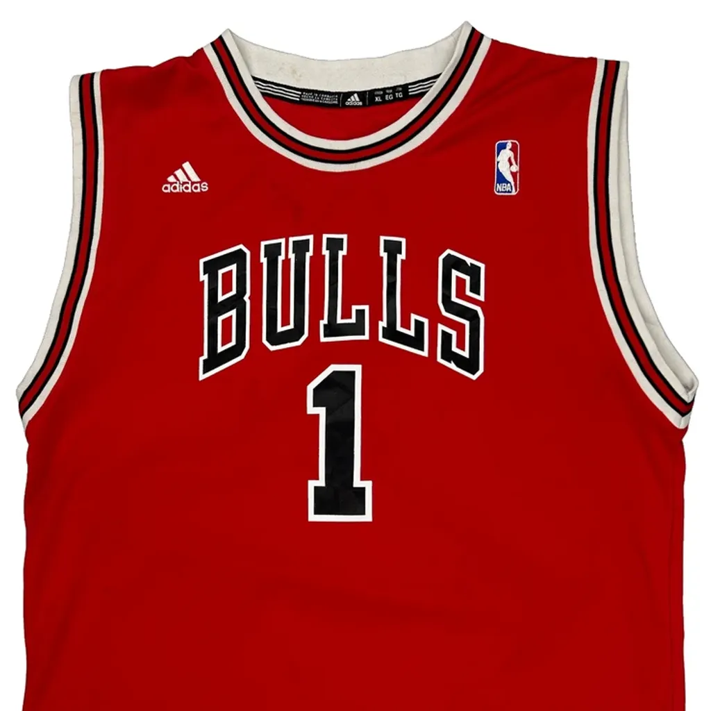 Chicago Bulls Adidas Nba Jersey - XL Red Polyester - Image 4
