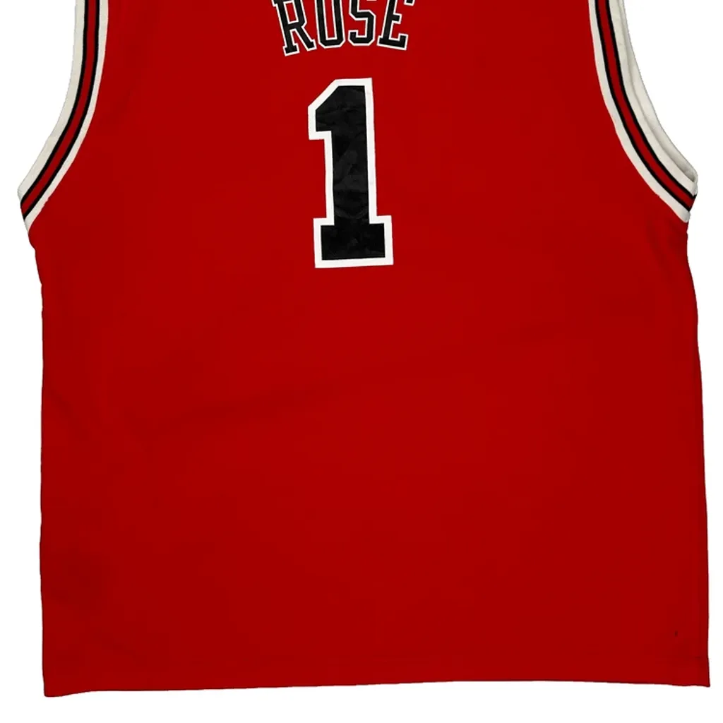 Chicago Bulls Adidas Nba Jersey - XL Red Polyester - Image 7