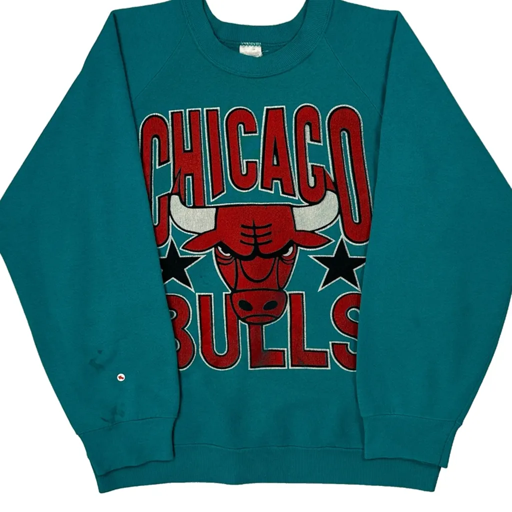 Chicago Bulls Chicago Bulls Nba Sweatshirt - Medium Teal Cotton - Image 5