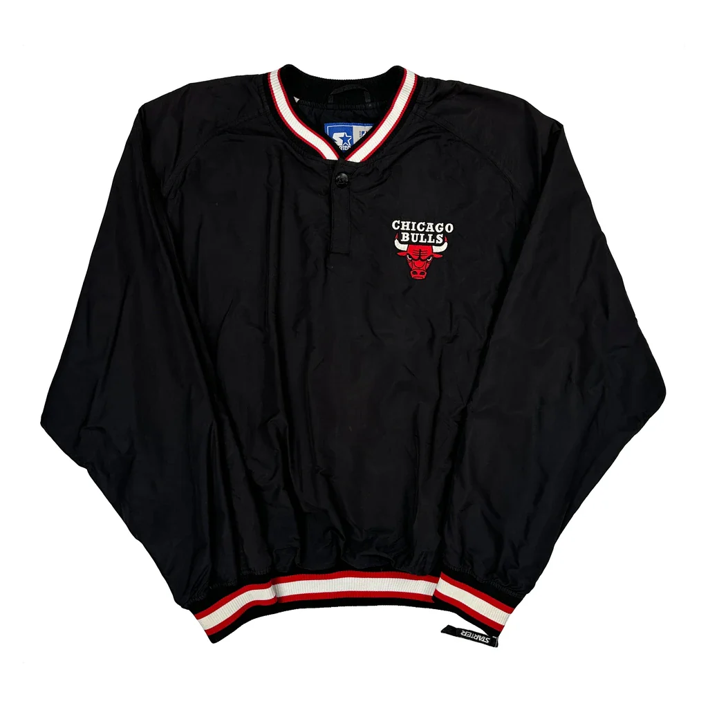 Chicago Bulls Chicago Bulls Nba Windbreaker - Large Black Polyester
