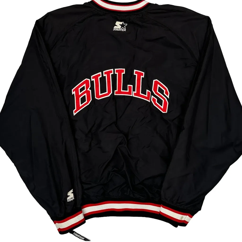 Chicago Bulls Chicago Bulls Nba Windbreaker - Large Black Polyester - Image 6